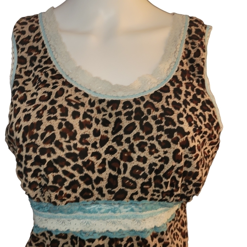 Breezie by Angel Love Lounge Wear Cheetah Print L - Picture 3 of 3